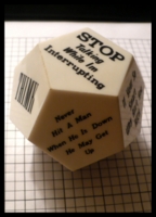 Dice : Dice - 12D - Sayings die - JA Trade July 2010